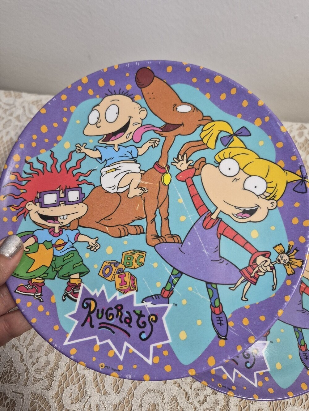 2 Rugrats Plates + Mic Toy - Picture 5 of 9